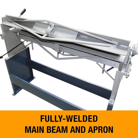 No Sweat 48 Inch Box And Pan Brake Powers Through 16 Gauge Mild Steel Like A Champ While Featuring Smooth Counterbalance And Precision Angle Stops For Hella Easy Sheet Metal Fabrication