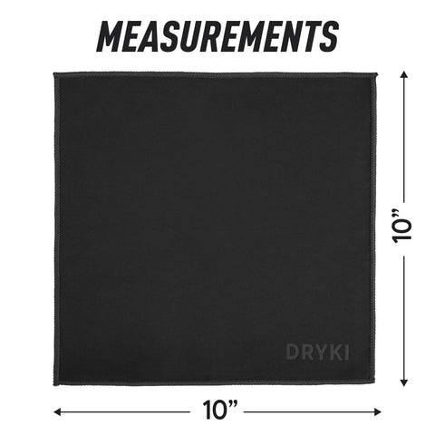 Pocket Sized Sweat Towels For Face Hands And Body On The Go Quick Dry Microfiber Handkerchiefs 10x10 inch black towel