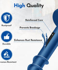 8 By 2 And A Half Inch Exterior Pocket Hole Screws With Coarse Thread Square Drive Washer Head Blue Coated Weather Resistant Built Tough