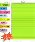 Colorful 4x6 Inch Sticky Notes, Eight Bright Colors, 320 Sheets Total Across Eight Pads, Mega Sticky Adhesive, color options