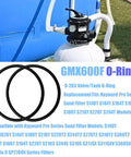 Two Pack Valve And Tank O Ring Replacement For Hayward Pro Series Sand Filters No Hassle Leak Proof Seal Fits S140T S144T S164T S166T S180T S210T S220T S244T S270T S310T S360T And MaxFlo II SP2700X, 2 black rubber rings