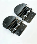 Heavy Duty Zinc Alloy Stainless Glass Door Hinge Set Built To Last For Eight To Ten Millimeter Glass Fits Wine Cabinets And Sauna Rooms