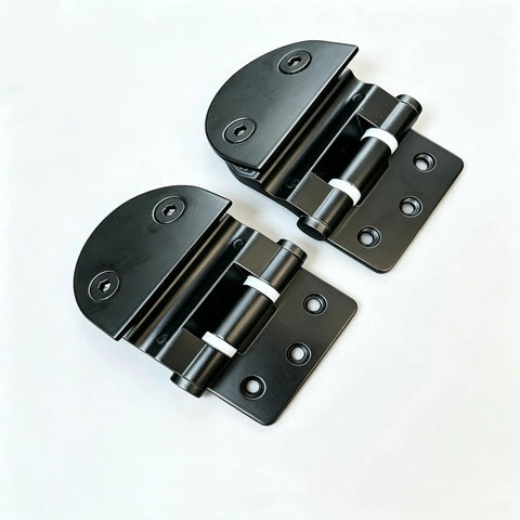 Heavy Duty Zinc Alloy Stainless Glass Door Hinge Set Built To Last For Eight To Ten Millimeter Glass Fits Wine Cabinets And Sauna Rooms