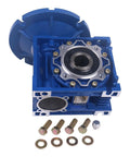 Worm Gear Speed Reducer 10 To 1 Ratio 56C Mount Hollow Shaft Output 637 Lb In 2.06 HP At 1750 RPM Heavy Duty Industrial Gearbox
