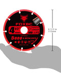 4-1/2 Inch Diamond Cutting Wheel For Angle Grinder Dry Cut Metal Cut Off Up To 100X Longer Life Than Standard Discs 7/8 Inch Arbor 3 Pack
