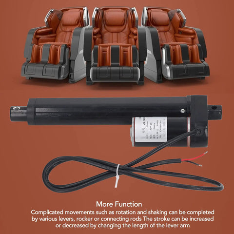 Silent 1000N 12V DC Linear Actuator IP65 Waterproof For Sofa And More Heavy Duty Electric Lifter in front of massage chairs
