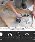 Installing Stainless Steel Flat Straight Bracket Set For Furniture And Cabinets Heavy Duty Corner Brace Plates using drill