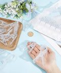 Large Transparent Balloon Clips Plastic Spring Clamps For Birthday Party Backdrop Decoration Craft Woodworking Photography Studio Reusable Strong Hold Garlands And More, clear 3.5-inch plastic clamps on tray and hand