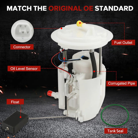 Electric Fuel Pump Module Assembly Plug And Play For Jeep Compass Patriot And Dodge Caliber 2007 To 2016 2.0L 2.4L L4 Engines