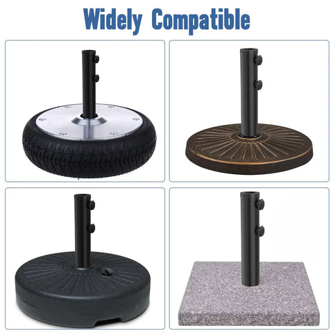 Universal Umbrella Pole Mount Replacement, Heavy Duty Stainless Steel Bracket And Base Tube Holder on various surfaces