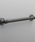 Venetian Bronze 24 Inch Traditional Grab Bar For Shower And Toilet Heavy Duty Support Up To 450 Lbs Zinc Posts With Stainless Steel Bar ADA Compliant Bathroom Safety Grip