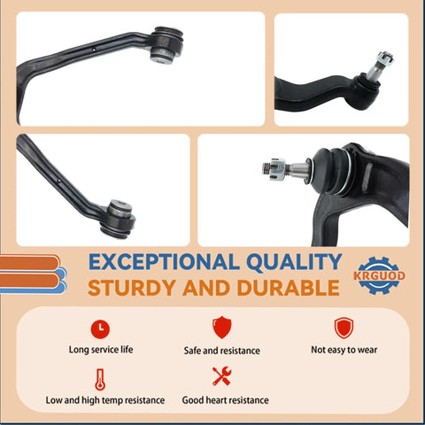 Front Upper Control Arm Suspension Kit With Lower Ball Joint For 1999 Through 2006 Chevy Silverado 1500 GMC Sierra 1500 shown close-up