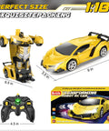 Transforming Remote Control Car For Kids 4 To 8, 2.4GHz RC Toy Car For Boys 4 To 7 in car and robot modes with remote