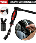 Must Have Forty Eight Piece One Quarter Inch Mini Socket Ratchet Set With Seventy Two Teeth Ratchet in use on vehicle