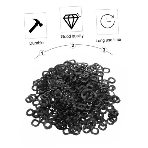 500 Piece Spring Wave Washers Assortment Set For Machinery And Hardware Includes Compression Washers And Gasket Kit Durable Steel Wave Washers For Thrust Load Auto Repairs DIY Projects And Home Maintenance High Precision Fit, black wave washers pile