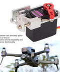 Sick RC Drone Parabolic Air Drop Kit With Upgraded Micro Servo Motor, aluminum bracket mount for precise payload releases.