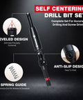 Self Centering Drill Bit from Badass 25 Piece Countersink Drill Bit Set With Self Centering Bits And Wood Plug Cutters.