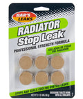 Radiator Stop Leak Tablet 60 Grams Brown For Cars And Trucks Seals Leaks package front view