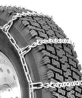 Quik Grip V Bar Tire Traction Chains For Light Trucks And SUVs, Heavy Duty LRS Security Chain System on tire, QG2821