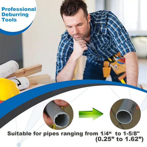Copper Pipe Reamer And Deburring Tool For PVC And Copper Pipes With Sharp High Strength Blade And Comfy Grip No More Hand Pain