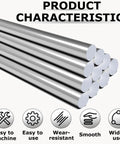 Two 304 Stainless Steel Round Rods One Quarter Inch Diameter By Twelve Inch Length Solid Shaft Metal Rod Stock For Diy Projects