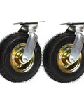 10 Inch Tough As Nails Heavy Duty Swivel Plate Casters With Double Ball Bearings For Cart Furniture And Workbench Universal Rolling