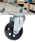Tough As Nails Twin Bearing Swivel Caster Wheel Built Solid With Cast Iron, showing 4-inch wheel for carts and warehouse tasks.