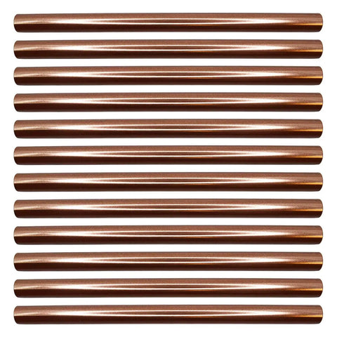Copper Bullnose Tile Edge Trim 3/4 X 12 Inch Decorative Border For Shower And Kitchen Backsplash, Dope Copper Finish, 12 Pack