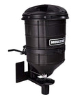 ATV Spreader With Manual Feed Gate For Seed Or Fertilizer, 100 Pound Hopper, Heavy Duty 12 Volt Motor, On Off Lid, Abrasion Resistant Deflection Shield Sixty Percent Bigger, Adjustable Shut Off, Built In Quick Release System, Black.