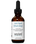 Liquid Lithium Drops For Brain Health With Magnesium Sodium And Potassium Electrolyte Blend, High Absorption Ionic Mineral Drops For Mental Clarity And Hydration, 60 mL bottle front view