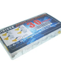 Stainless Steel Hose Clamp Set Of 30 Pieces Adjustable From 8 To 29mm Worm Gear Metal Fuel Line Clamps Box Packaging