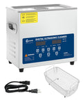 Ditch the scrubbing! This pro 6 Liter ultrasonic cleaner features a stainless steel build, digital controls, and a cleaning basket.