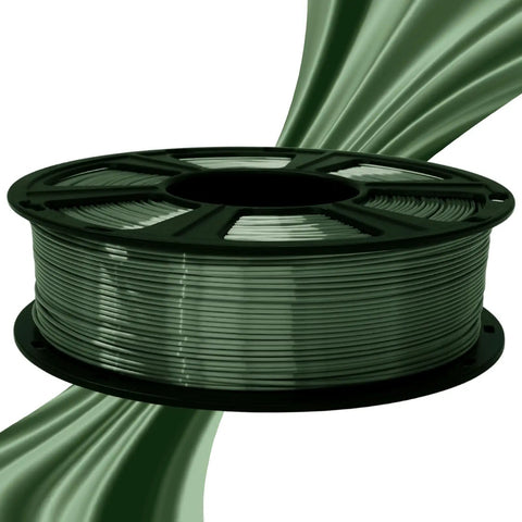 Shiny Silk Green PLA Filament For 3D Printers 1.75Mm Diameter 1Kg Spool Knockout Quality With Silky Smooth Layers Glossy Finish Perfect For DIY Creations And Office Displays Fits All Fdm Machines Without A Hitch