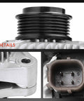 Close-up of Premium 130 Amp 12V Alternator for Honda Odyssey 2011 To 2013 Pilot 2012 To 2015 Ridgeline 2012 To 2014 V6 3.5L
