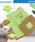 20 Pack Type BB Compact Canister Vacuum Bags With 2 Motor Filters Replacement For BB180 BB280 BB850 BB870 BB900 BB1000 MV160