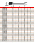 Heavy Duty Collet Chuck Holder Extension Bar For CNC Milling and Lathe Tooling size and specification chart