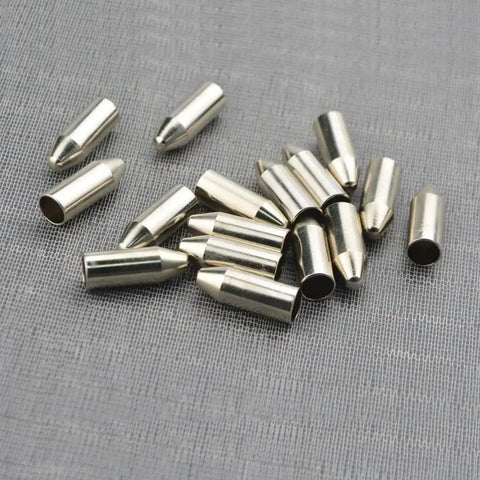 Kid Safe Glue On Archery Broadheads 7mm Target Arrowheads Not Sharp For Wood And Bamboo Arrows Durable Metal Practice Points