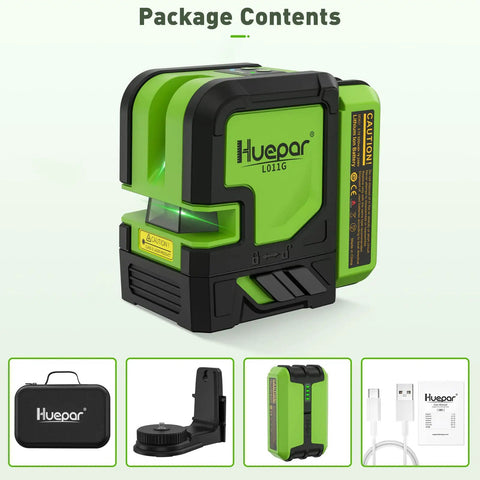 Pro Grade Four Vertical Lines And One 360 Degree Horizontal Line Self Leveling Laser Level With Green Cross Line Plumb Dot Rotating Base Dual Li Ion Battery Ideal For Tiling Flooring And DIY Room Layout