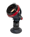Little Buddy Portable Radiant Propane Heater With 3800 BTU Output, One Button Ignition, Heats Up To 95 Sq Ft, on compact stand