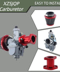 Bolt-On Carburetor Upgrade Kit For Predator 212cc And Honda Clone Engines Including 26mm Carbs, 38mm Air Filter, Intake Manifold