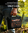 Person holding 60W Foldable Portable Solar Panel Charger with PD USB C QC3.0 USB A Outputs Waterproof and lightweight for camping.