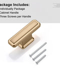 10 Pack Single Hole Cabinet Handles In Champagne Bronze For Kitchen Cabinets with screws