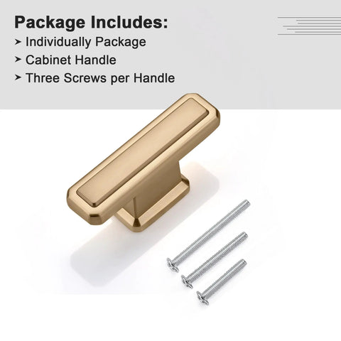 10 Pack Single Hole Cabinet Handles In Champagne Bronze For Kitchen Cabinets with screws