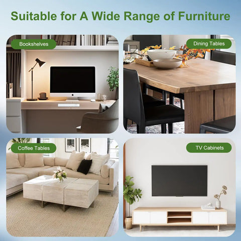 Image showcasing 36 Pack Clear Corner Protectors For Baby Rock Solid Table Edge Guards For Furniture on shelves, tables, and cabinets.