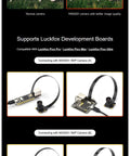 MIS5001 5MP camera module connected to Luckfox Pico boards, showcasing low dark current and high sensitivity for top-notch low light imaging.