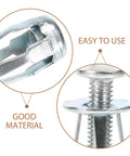 25 Piece Thread Nut Insert Kit For Metal With Easy Installation And High Reliability Galvanized Carbon Steel Petal Rivet Nuts For Hollow Wall Fastening And Secure Mounting In DIY Projects close-up installed in metal