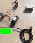 Indoor Wall Mount Photoelectric Beam Sensor 0-2m Adjustable NPN NO NC Switchable DC 10-30V 3-Wire With 2m Cable and Reflector