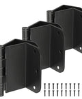 Heavy Duty Matte Black Offset Door Hinges With Ball Bearing, Three And A Half Inch Swing Door Hinges, Radius Corner, screws included