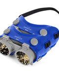 Flip Up Welding Safety Goggles Built For Gas Welding And Plasma Cutting With Shade Five Soft Blue PVC Adjustable Head Strap Four Vent System