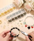 Dope Jewelry Making Kit With 1260 Jump Rings And Lobster Clasps, Assorted Color Rings, And Handy Tools And Pliers For Necklace Repair